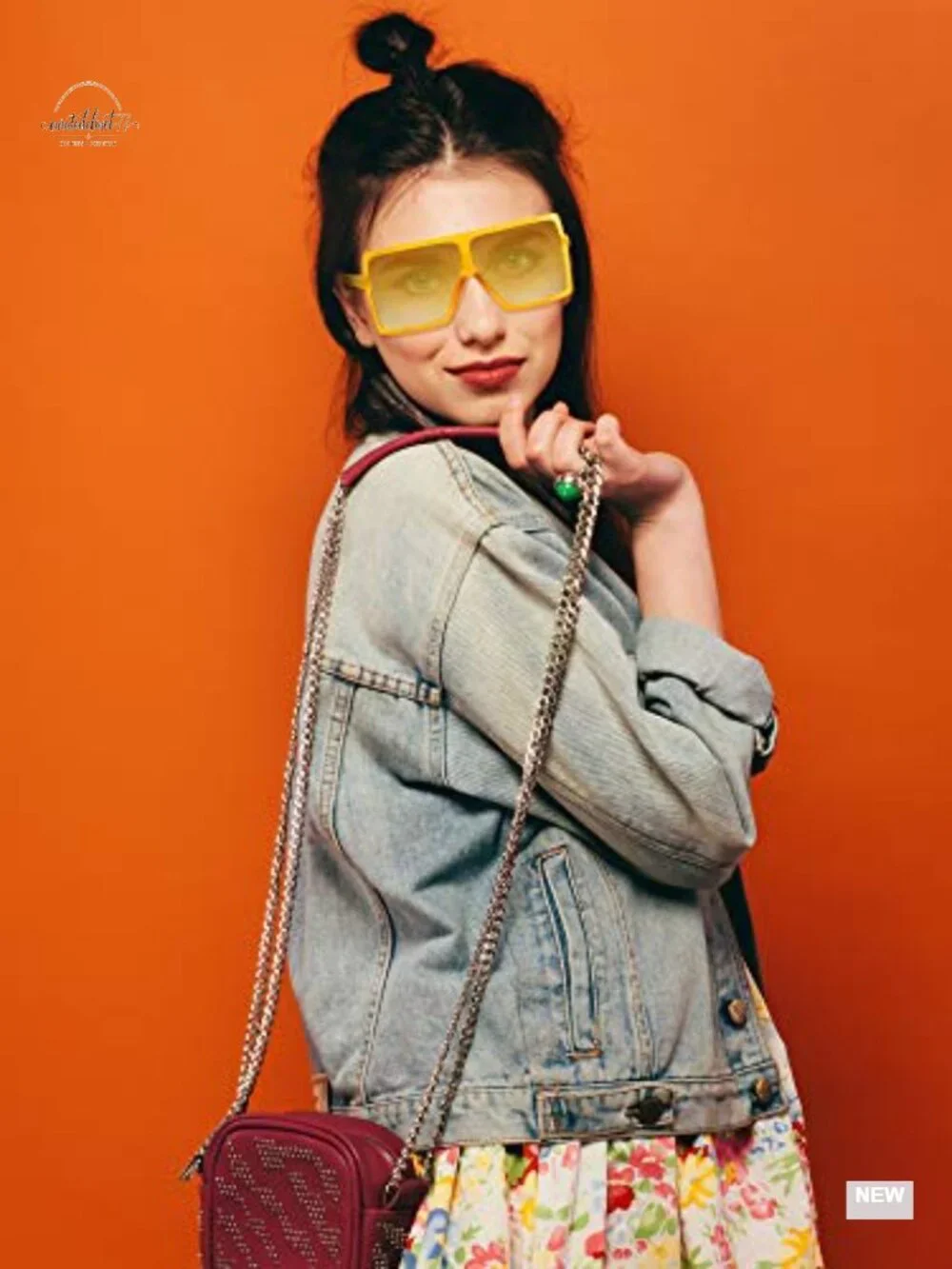 9 Pairs Oversized Square Sunglasses Flat Top Retro Fashion Shades